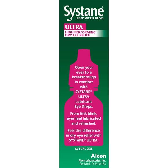 Systane ULTRA Lubricant Eye Drops 2-10mL Bottles EXP 10/2027 - Picture 5 of 6